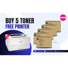 HP LaserJet Toner Promotion – Buy 5 Free HP Printer