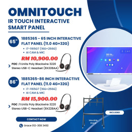 Omnitouch IR Touch Interactive Smart Panel (65" & 86" Models)